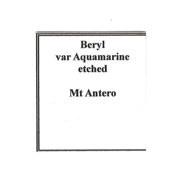 BERYL var. Aquamarine (repaired)