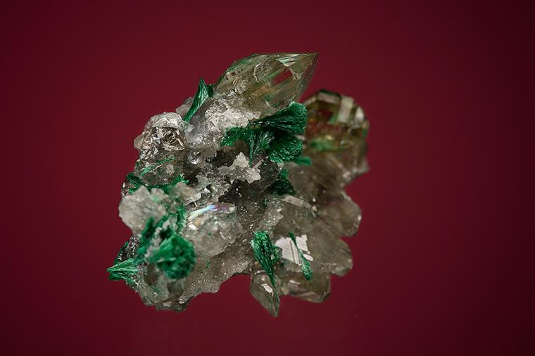 CERUSSITE with MALACHITE