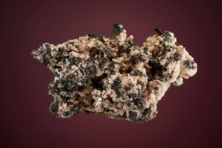 NAGYÁGITE with RHODOCHROSITE