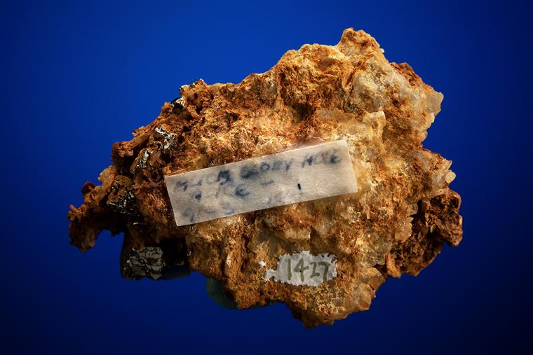 PYRITE with BARITE on SIDERITE and QUARTZ