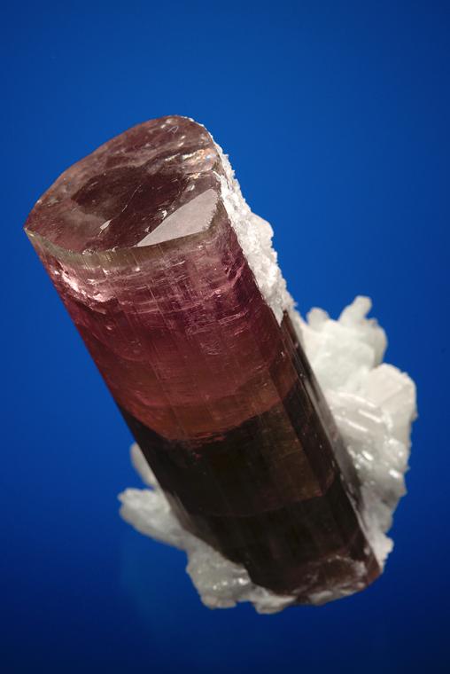 ELBAITE with STILBITE and ALBITE var. Cleavelandite (repaired)