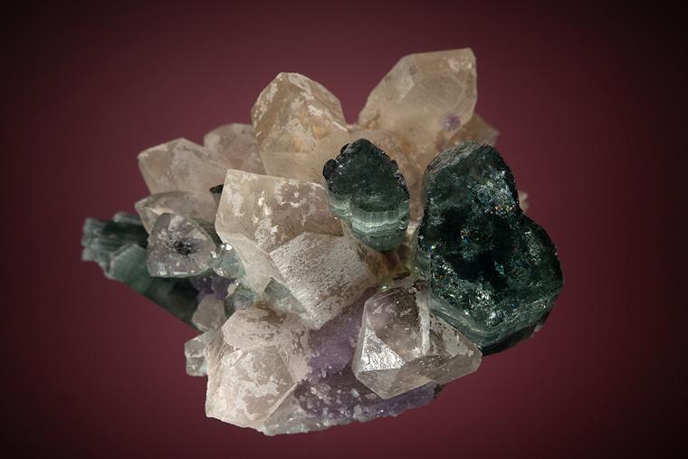 ELBAITE with QUARTZ (restored)
