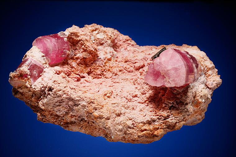 ELBAITE with COLUMBITE