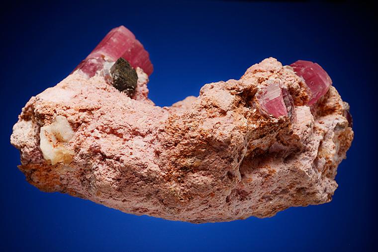 ELBAITE with COLUMBITE