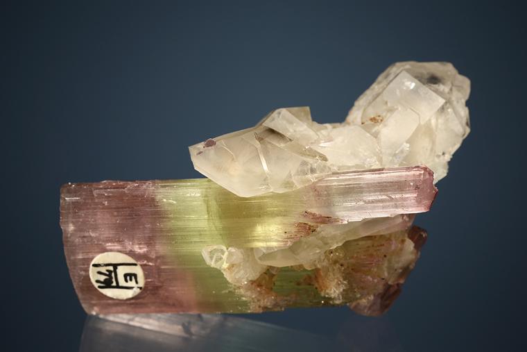 ELBAITE with QUARTZ