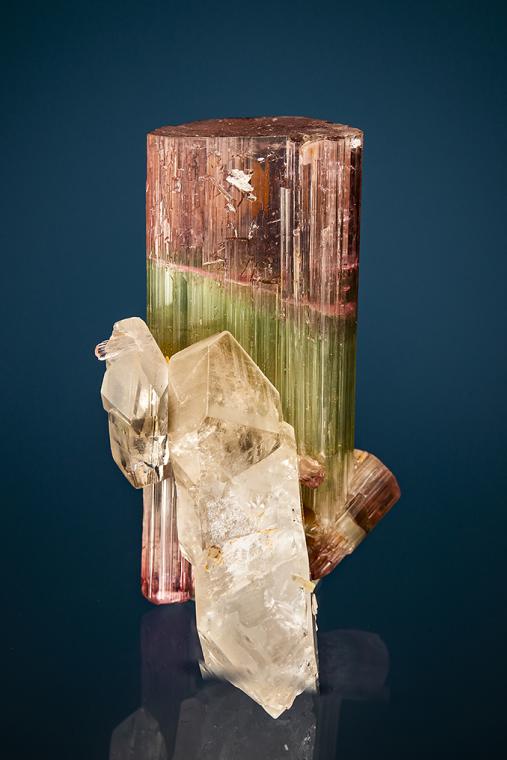 ELBAITE with QUARTZ