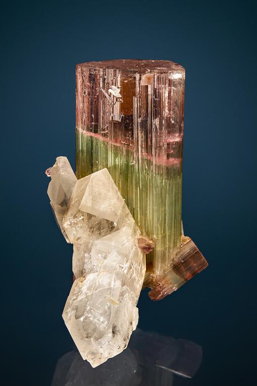 ELBAITE with QUARTZ