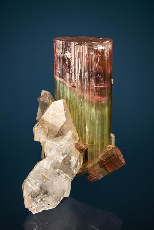 ELBAITE with QUARTZ