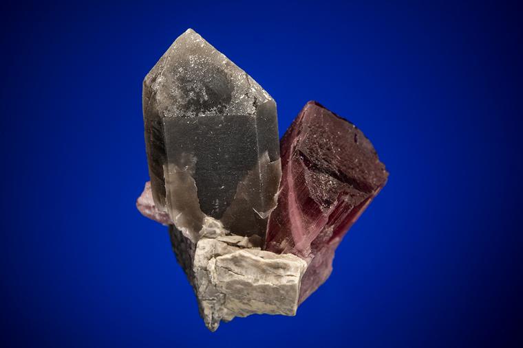 ELBAITE with QUARTZ