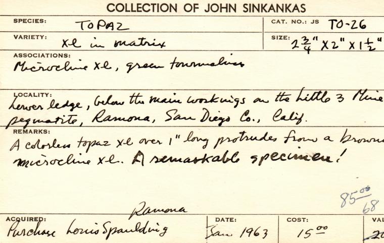 TOPAZ with ELBAITE on MICROCLINE