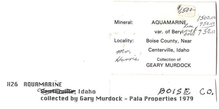 BERYL var. Aquamarine