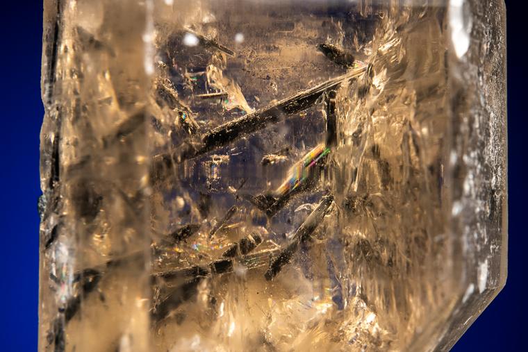 QUARTZ var. Smoky with Tourmaline