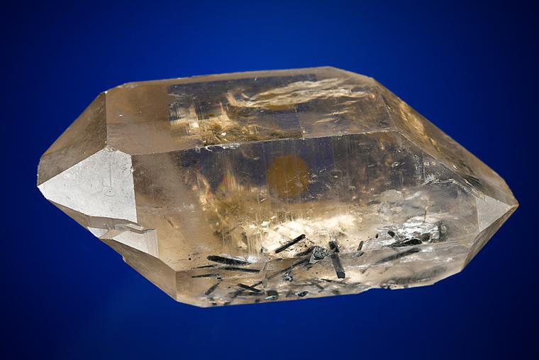 QUARTZ var. Smoky with Tourmaline