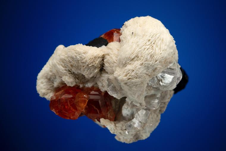 SPESSARTINE with SCHORL and ALBITE var. Cleavelandite