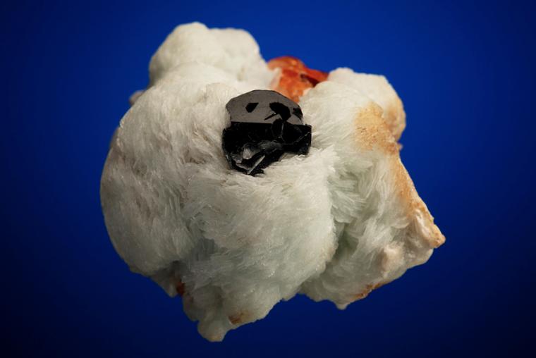 SPESSARTINE with SCHORL & ALBITE var. Cleavelandite