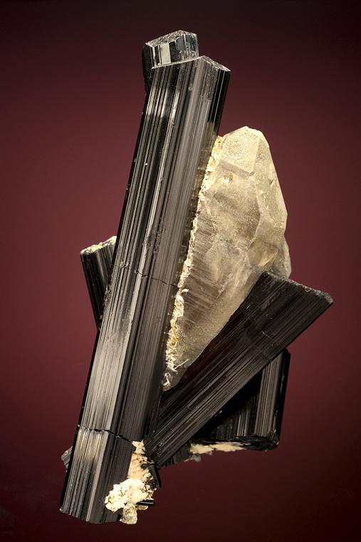SCHORL with QUARTZ and MUSCOVITE