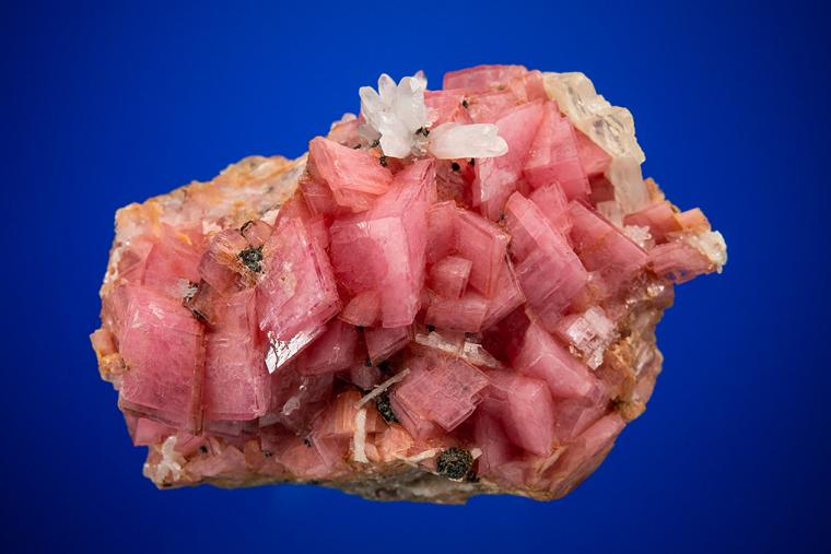 RHODOCHROSITE with QUARTZ and BARITE