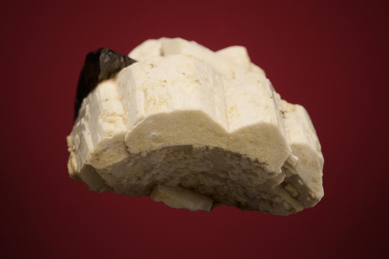 QUARTZ var. Smoky on MICROCLINE