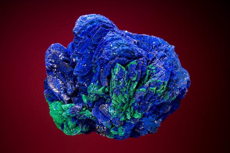AZURITE with MALACHITE