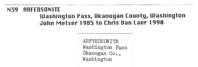 ARFVEDSONITE