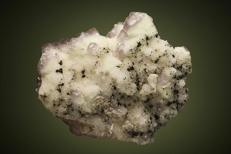 FLUORITE on QUARTZ
