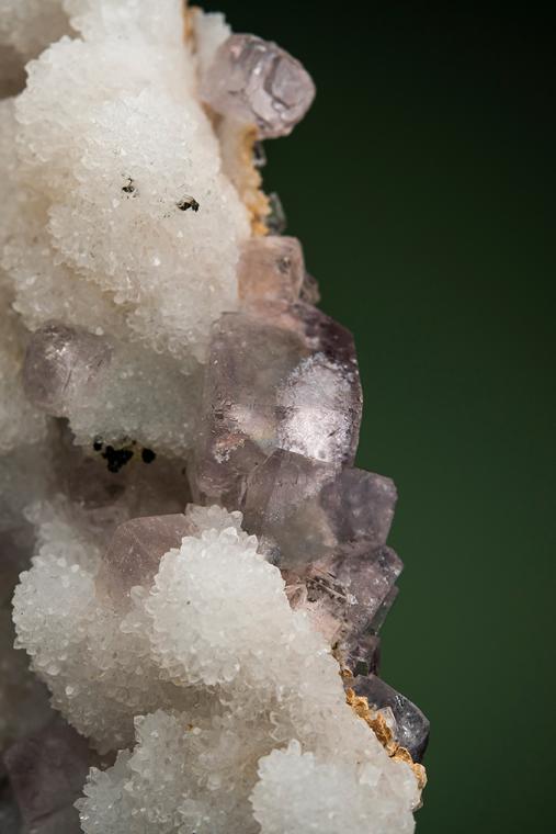 FLUORITE on QUARTZ