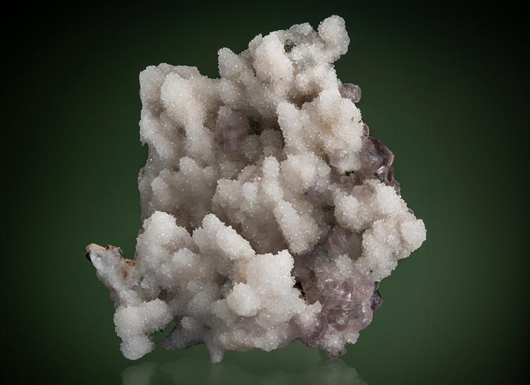 FLUORITE on QUARTZ