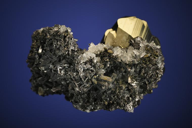 PYRITE with ENARGITE on QUARTZ