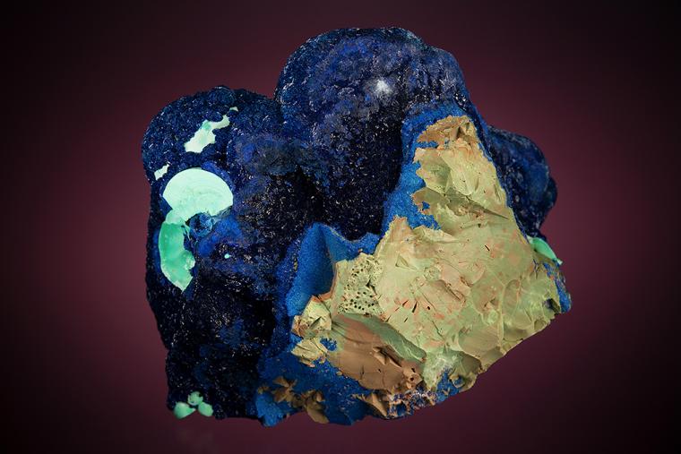 AZURITE with MALACHITE