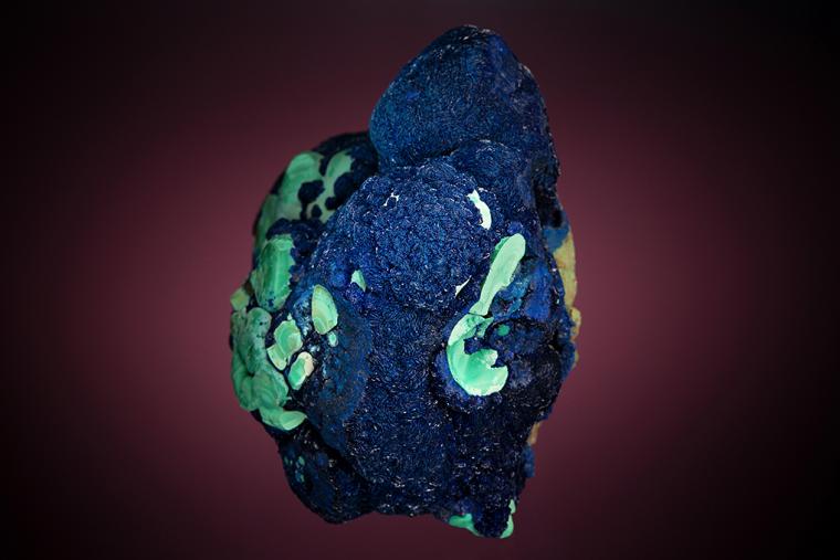 AZURITE with MALACHITE