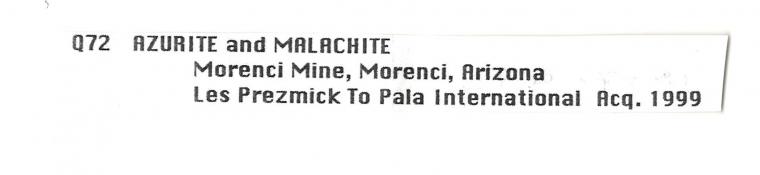 AZURITE with MALACHITE