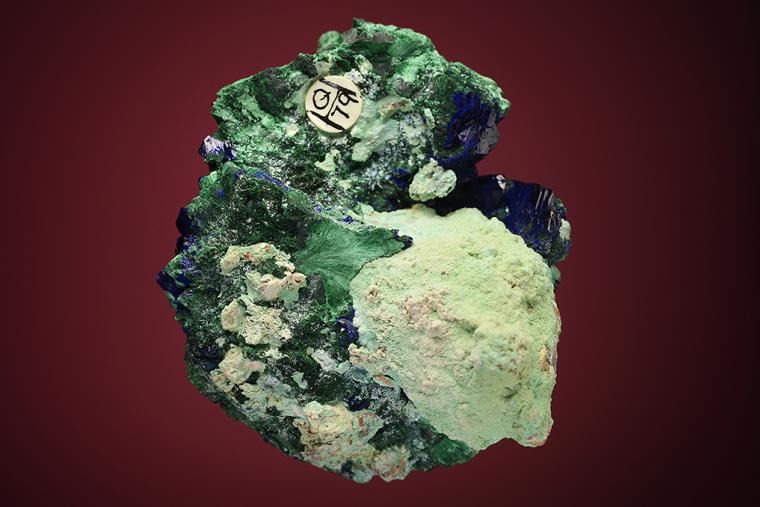 AZURITE on MALACHITE after AZURITE