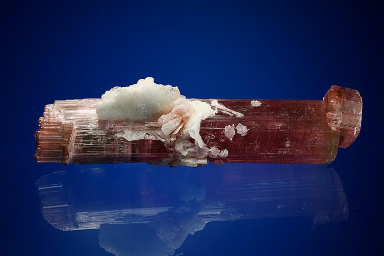 ELBAITE with LEPIDOLITE and ALBITE var. Cleavelandite (repaired)