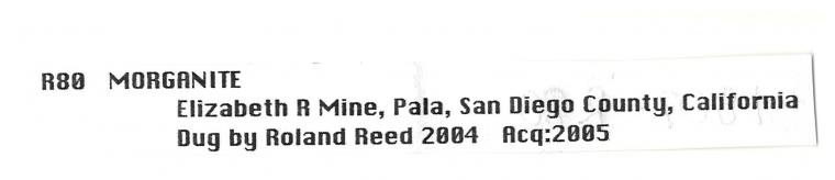 BERYL var. Morganite with MUSCOVITE