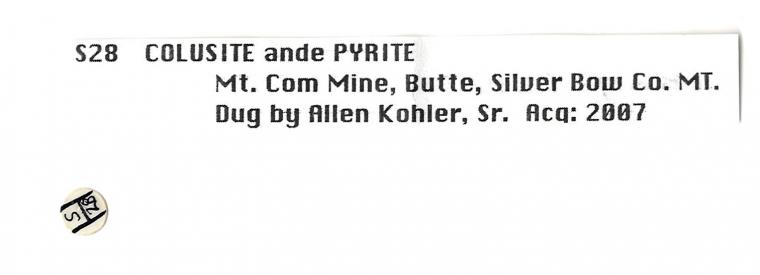 COLUSITE with PYRITE