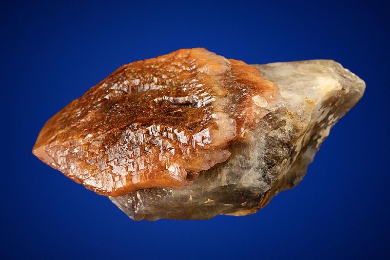 QUARTZ var. Onegite on QUARTZ var. Smoky