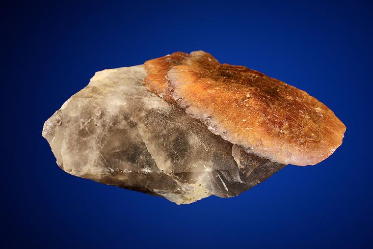 QUARTZ var. Onegite on QUARTZ var. Smoky