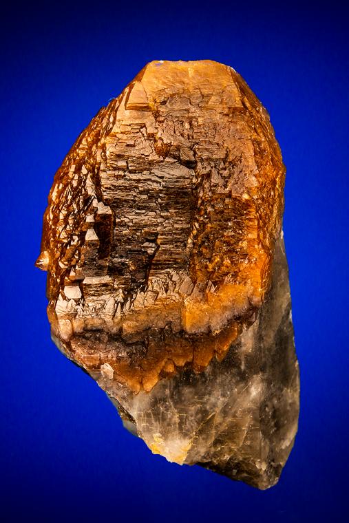 QUARTZ var. Onegite on QUARTZ var. Smoky