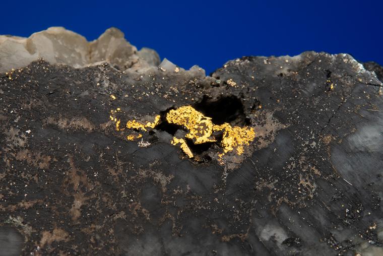 GOLD with HESSITE, PETZITE and PYRITE