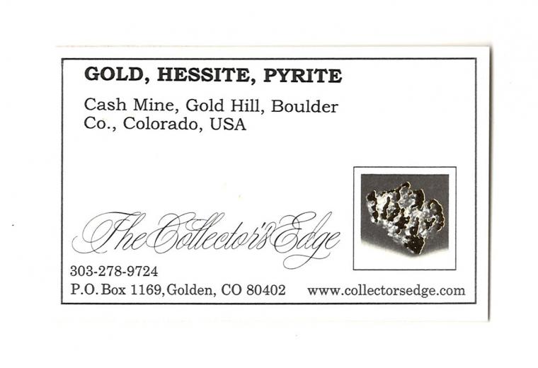 GOLD with HESSITE, PETZITE and PYRITE