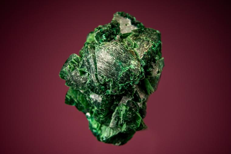 ZINCOLIVENITE with MALACHITE