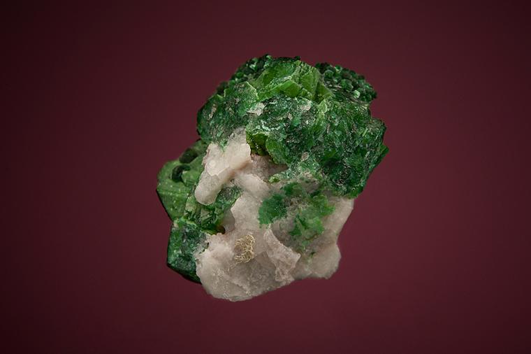 ZINCOLIVENITE with MALACHITE