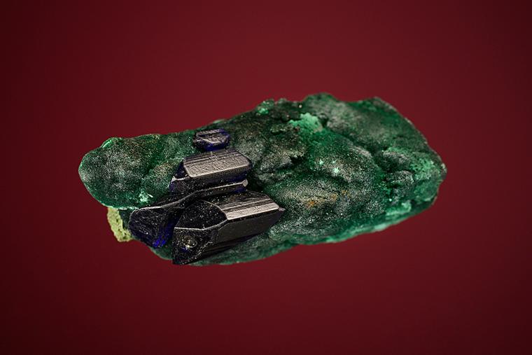 AZURITE on/with MALACHITE after AZURITE