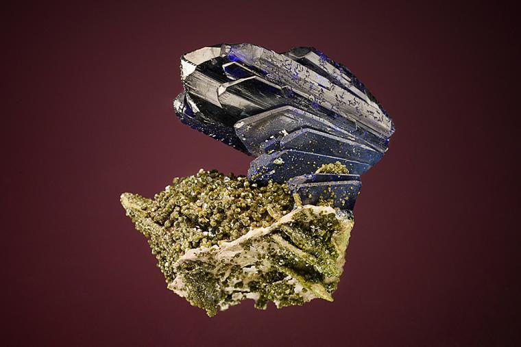 AZURITE with OLIVENITE