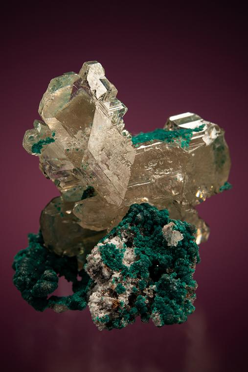 CERUSSITE with ROSASITE