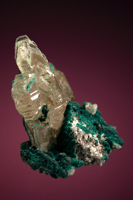 CERUSSITE with ROSASITE