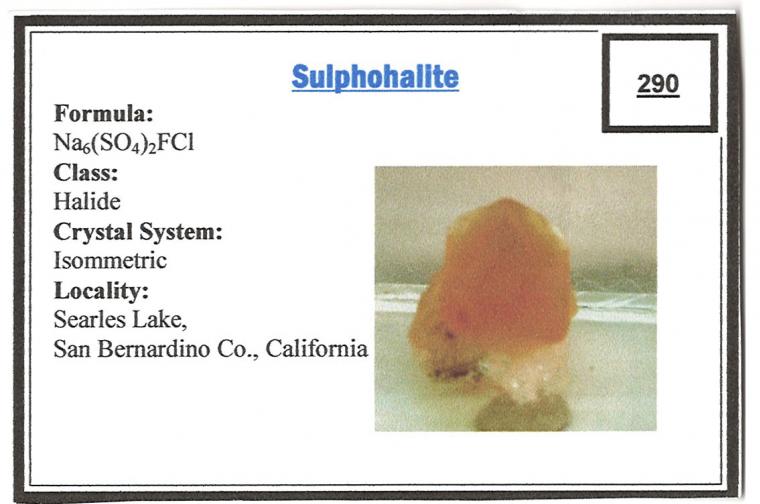 SULPHOHALITE (type locality)
