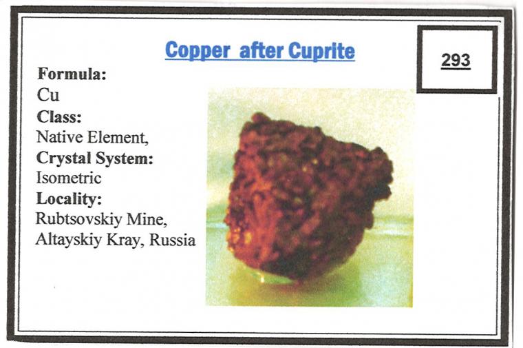 COPPER after CUPRITE