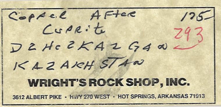 COPPER after CUPRITE