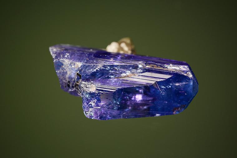 ZOISITE var. Tanzanite with DIOPSIDE